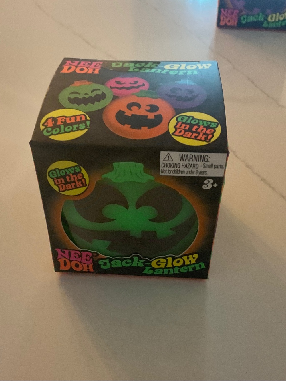 Needoh Jack-Glow Pumpkin Lantern - Green Glow